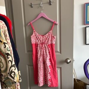 Vibrant Pink Floral Dress